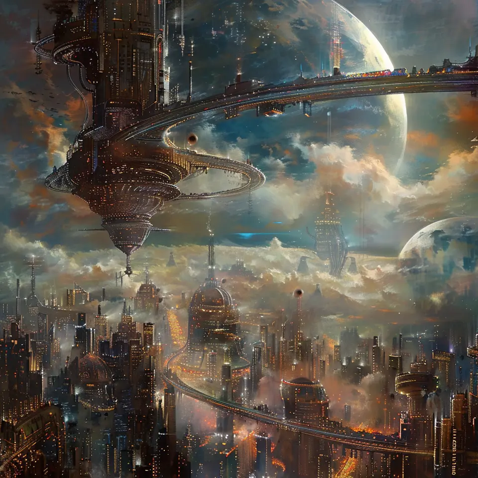 #cyberpunk #futuristic #planet #cityscape #scifi #aiart