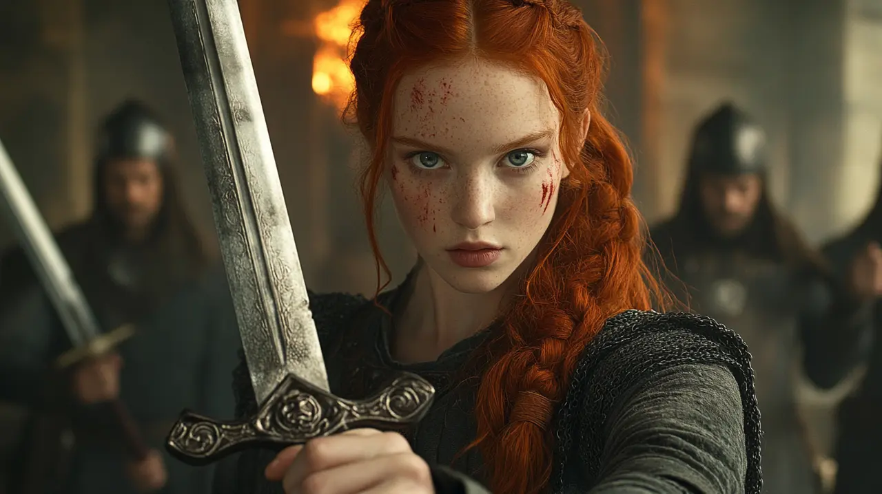 Natisse, a redhaired fighter described as:…