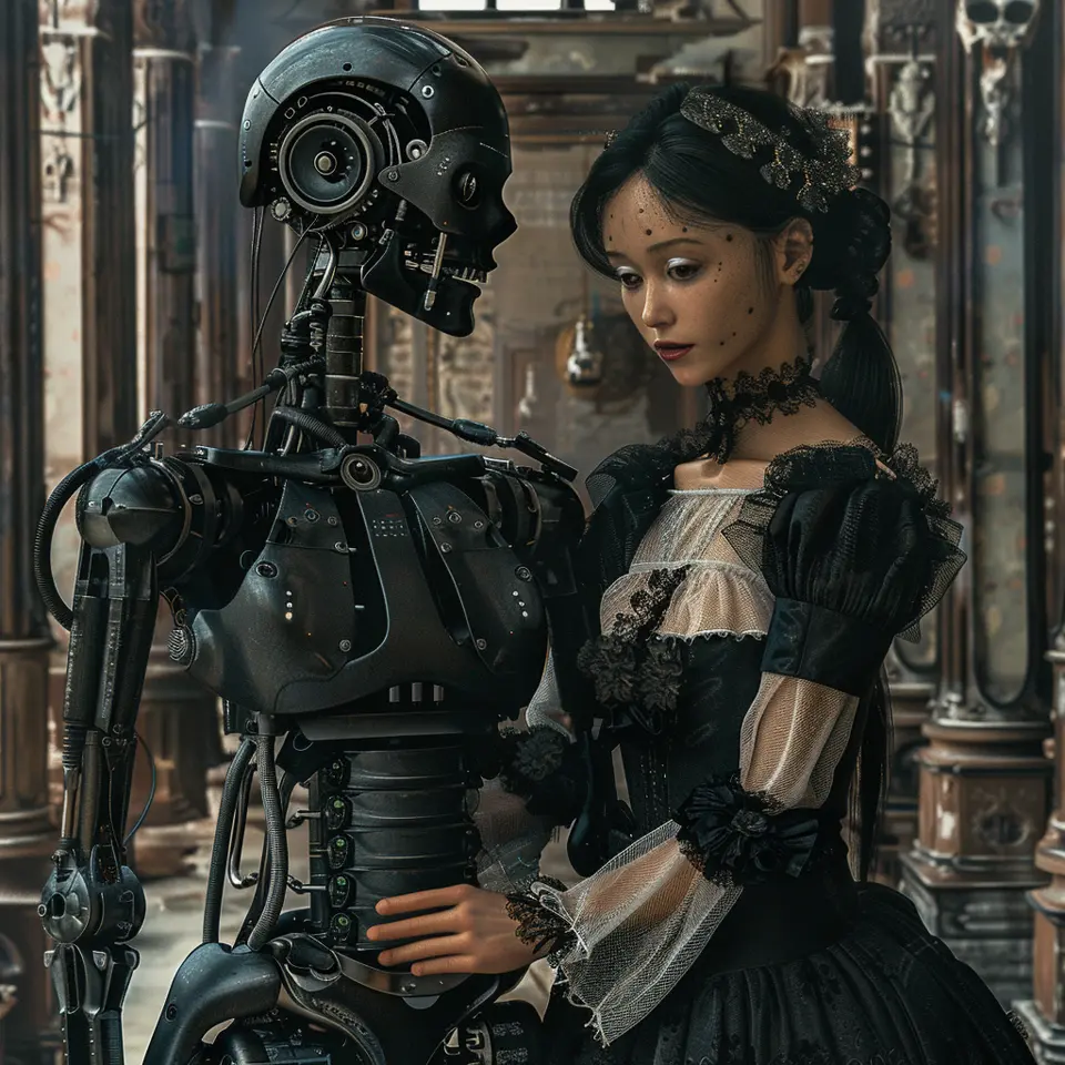 #cyberpunk #robot #victorian #ai #aiart #HRGiger